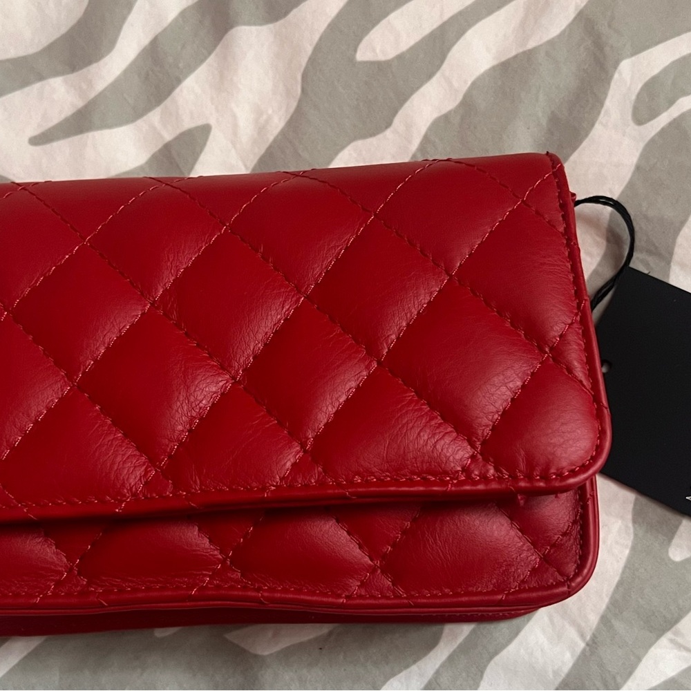 NEW Italian Leather RED Purse! NWT! - Picture 9 of 9